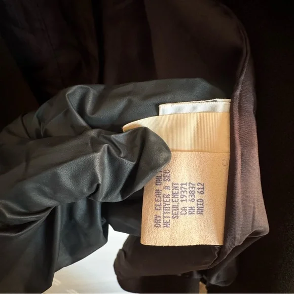 Vintage 90s Anne Klein II 100% Pure Wool Light Utility Jacket USA 10 fits like 6 - Picture 7 of 12